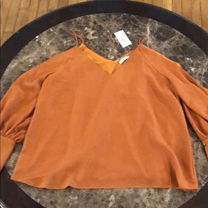 Fashion Nova burnt orange blouse